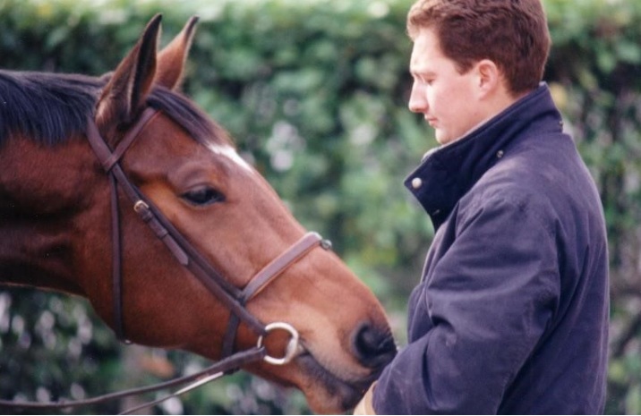 Guillaume Henry avec un cheval